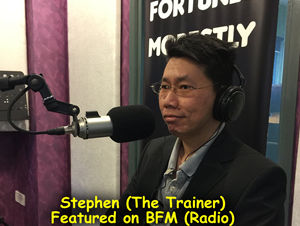 Stephen Yong invited to BFM , Business FM Radio Station as a guest speaker