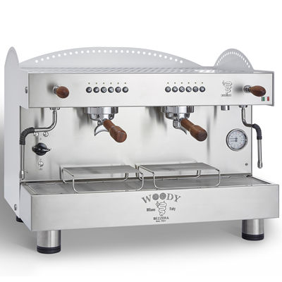 Bezzera Woody 2 Group Coffee Machine for cafe , white color