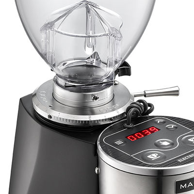 Mazzer Mini A Coffee Bean Grinder for cafe , black color , back view