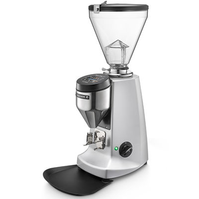 Mazzer V Pro Coffee Bean Grinder for cafe , white color , front view