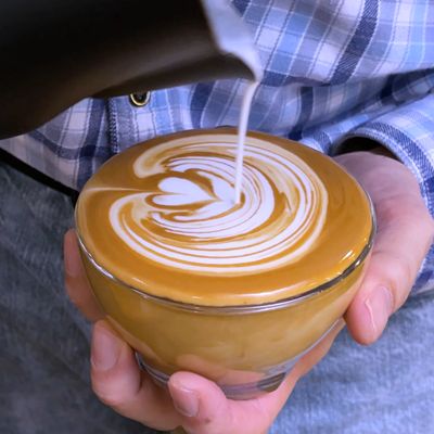 Beautiful Latte Art done by Malaysia Barista.