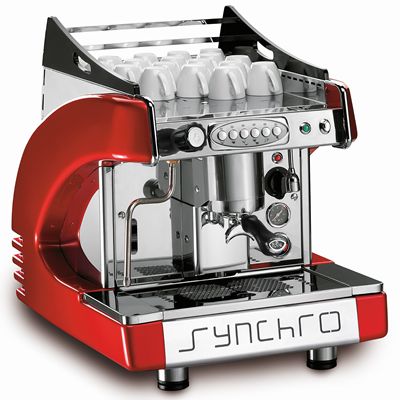 CBC Royal First Synchro 1 Group Coffee Machine for cafe , white color