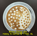 Caffe Latte Macchiato with Ying Yang Latte Art